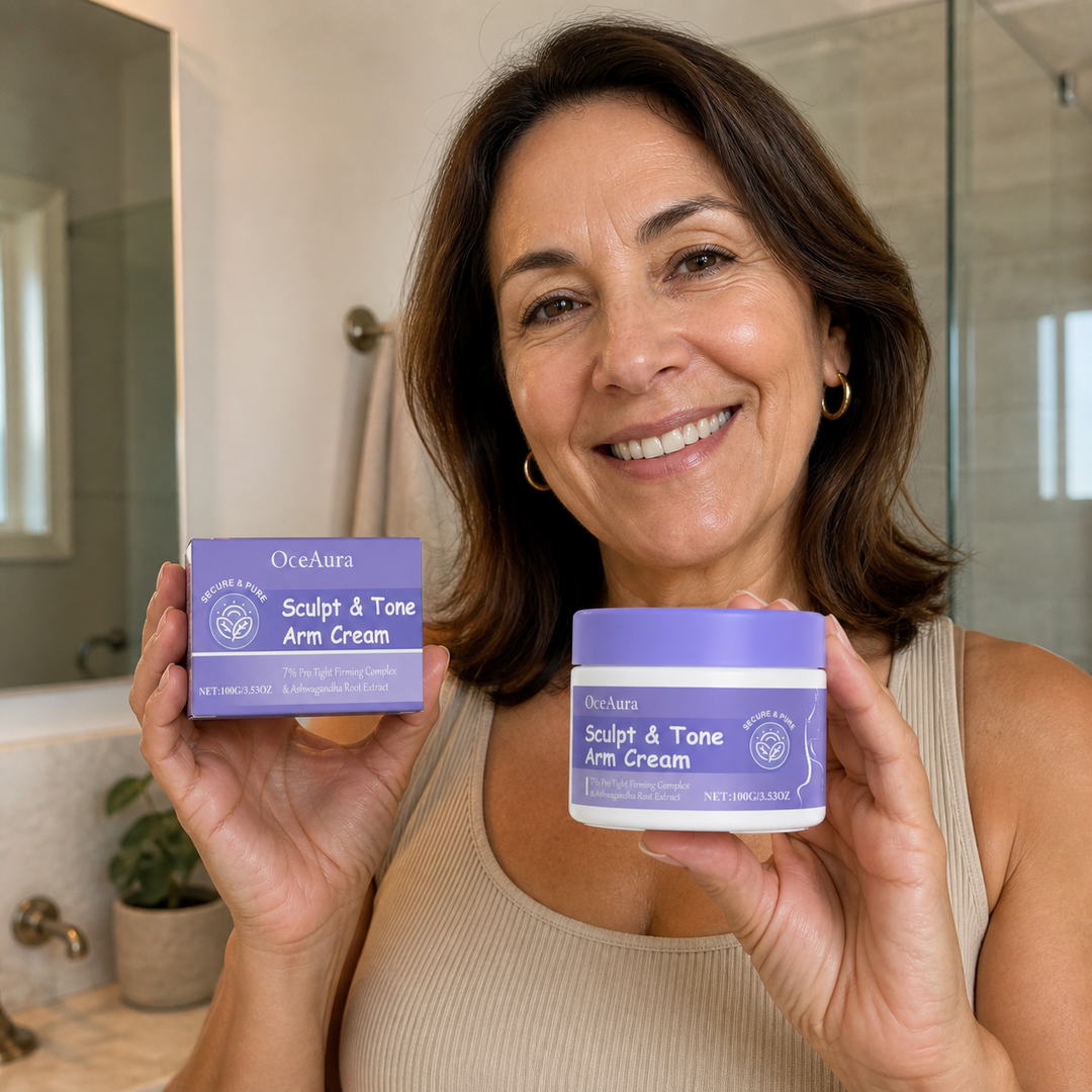 Creme firmador em mãos para escala