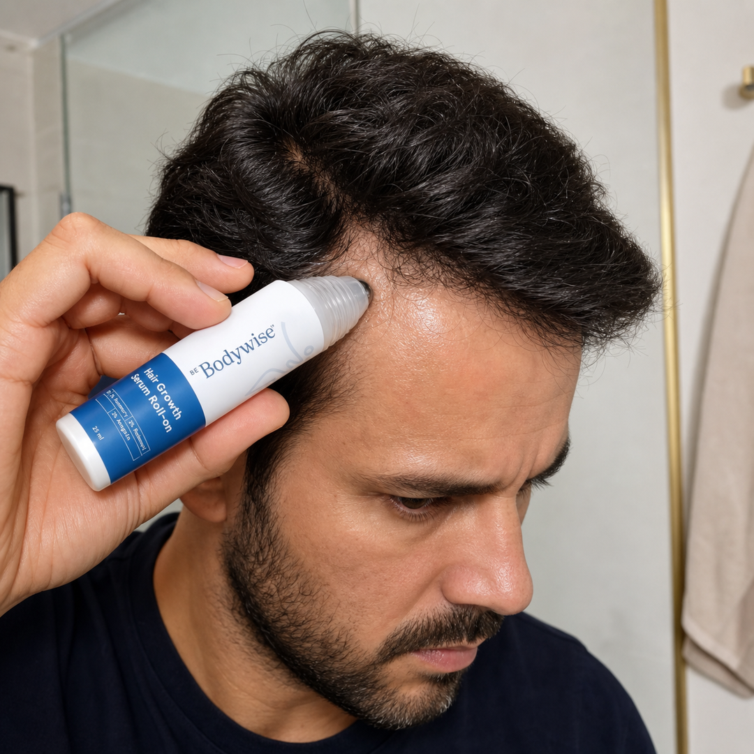 Aplicação direta do roll-on Reviva na entrada capilar