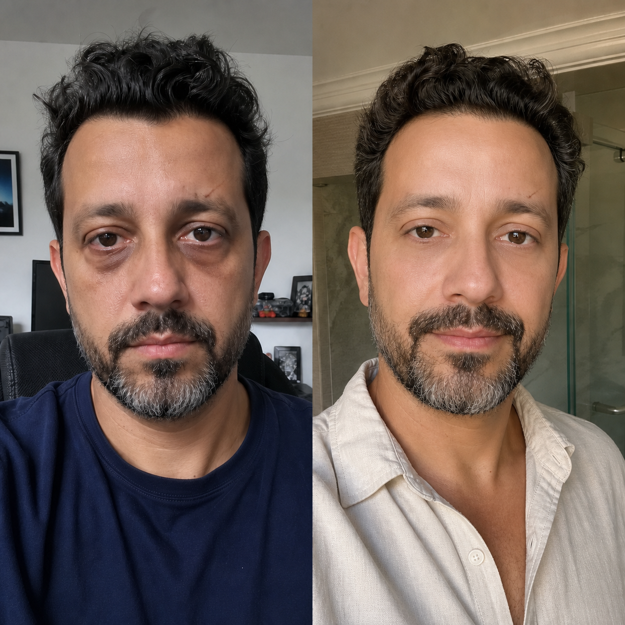 Resultado masculino após sete noites