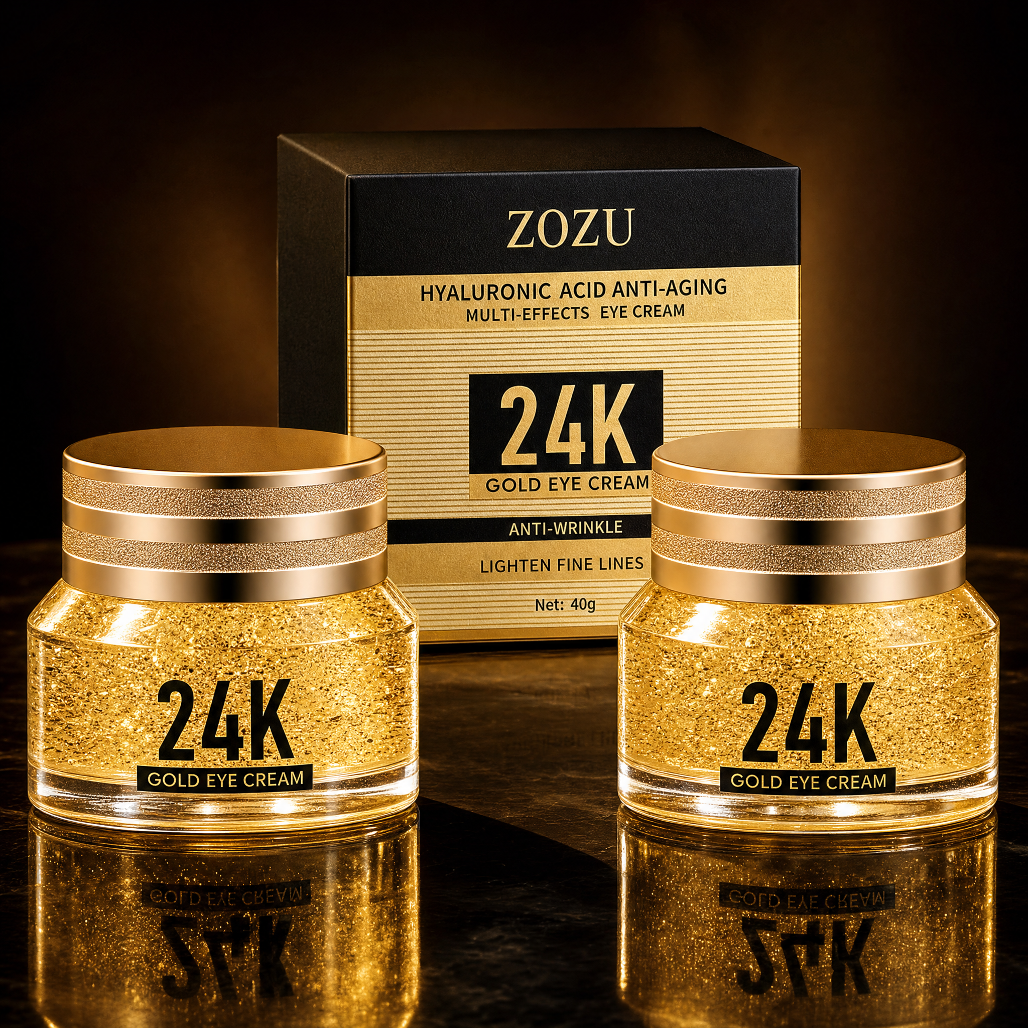 Kit com dois potes do Aurum 24K