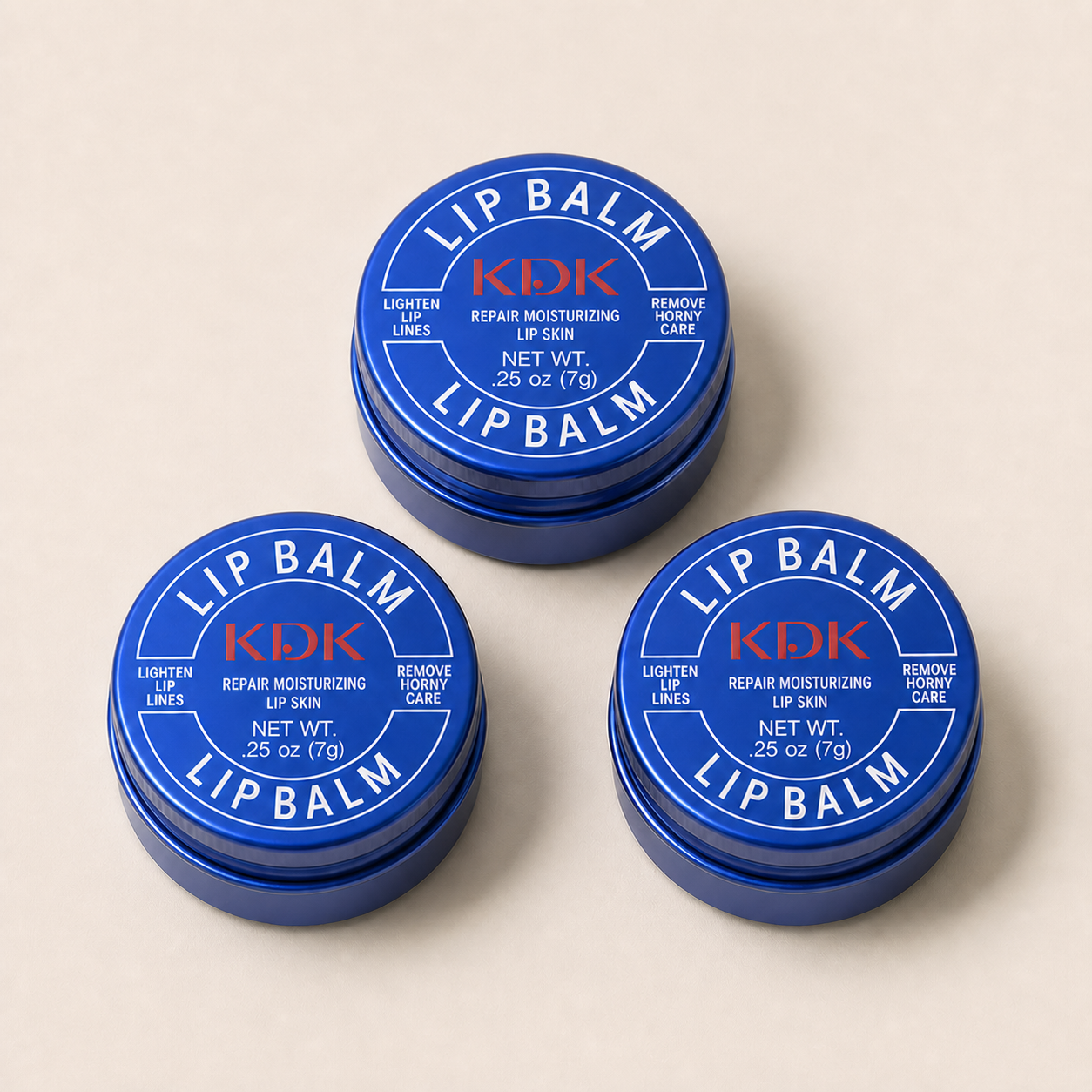 Kit com três unidades do tratamento labial