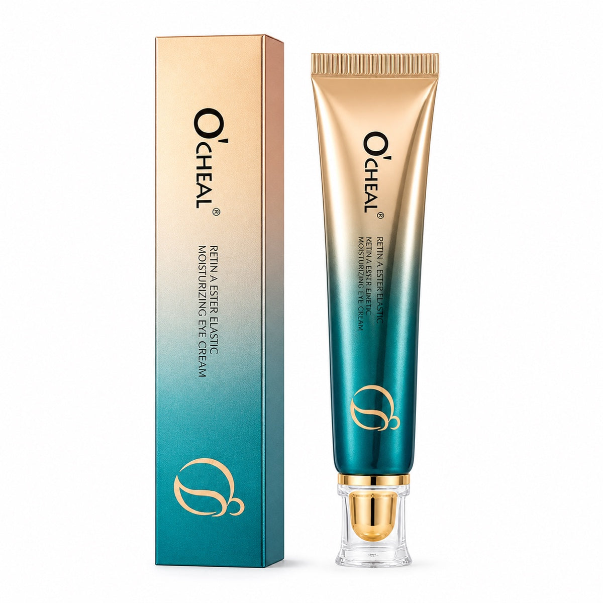Roll-on Olyonze Olhar Leve com embalagem OCHEAL dourada e verde