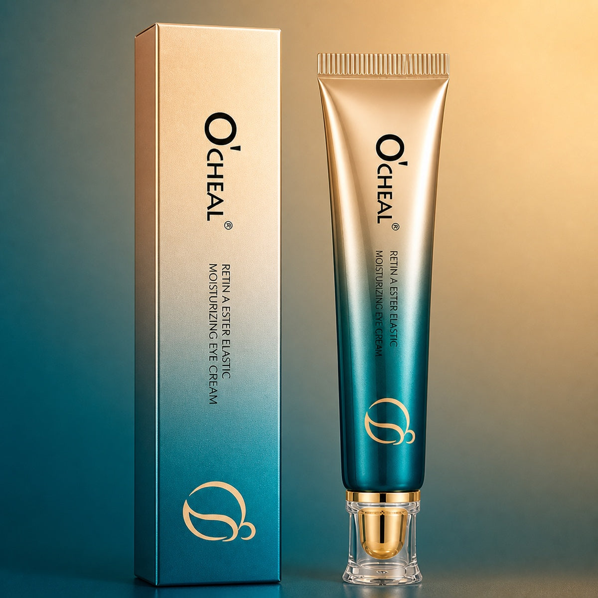 Roll-on Olyonze Olhar Leve com embalagem OCHEAL dourada e verde