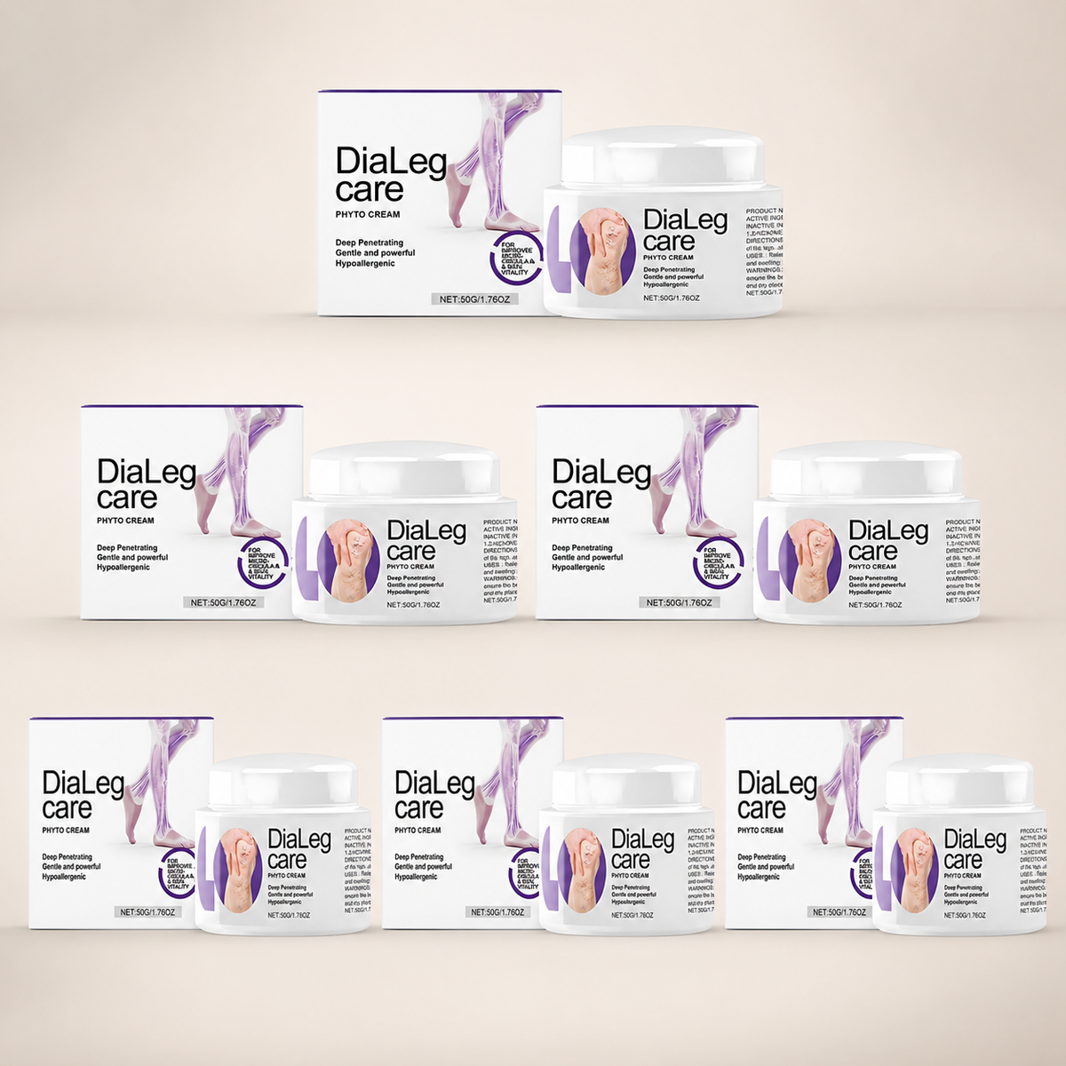 Kits com uma duas e três unidades DiaLeg care